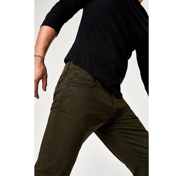 Mavi Men's Jeans Zach Straight Leg Dark Green Twill Size W46 x L32 Big Tall NWT - Picture 5 of 5